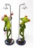 Deko-Figur Frosch in Dusche hellgrün 23cm glänzend Produktbild-Vorschau 4