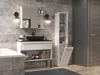 Mobile da bagno BDW, mobile da bagno alto, bianco Anteprima dell’immagine prodotto 5