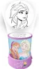 A projector night light with images of Elsa and Anna from Frozen, projecting an image of Elsa. Produktbild-Vorschau