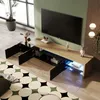 Fortuna Lai LED TV-Lowboard weiß hochglanz mit Produktbild-Vorschau 3