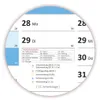 XXL Wandkalender DIN A0 2028 (blau2) große Tageskästchen Produktbild-Vorschau 4