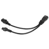 Rozbočovací síťový kabel IEC 320 C14 zástrčka na C13 a C5 Náhled obrázku produktu 4