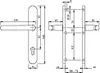Schmalrahmen Türbeschlag SRG 1604 Braun PZ 92mm Dr/Dr Produktbild-Vorschau 4