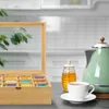 Boîte à thé Relaxdays, 12 compartiments, rangement pour Voir les images du produit 2