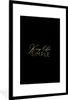 MuchoWow® Gerahmtes Poster Zitat - Leben - Gold 60x90 cm - Produktbild-Vorschau 1