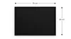 Lavagna nera da gesso 70x50 cm con cornice nero in legno Anteprima dell’immagine prodotto 8