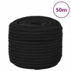 vidaXL Corda da lavoro nera 12 mm 50 m poliestere Anteprima dell’immagine prodotto 6