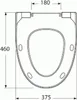 Gustavsberg Saval 2.0 Sedile per wc con coperchio 37,5x46 Anteprima dell’immagine prodotto 2