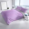 Bettwäsche Set 200x220 cm in Lila Grau mit Streifenmuster Produktbild-Vorschau 5