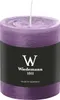 Stumpenkerze aus Paraffin, Mauve, Marble Rustik, Wiedemann, Produktbild-Vorschau 1