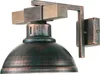 Wandlampe E27 in Kupfer antik Metall Holz Wohnzimmer Küche Produktbild-Vorschau 3
