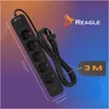 Reagle Multiprise 3m 5 prises & 3 USB (1x USB-C), bloc Voir les images du produit 8