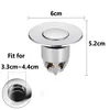 4 Pcs Ablauf Garnitur Abfluss Stopfen Waschbecken POP UP Produktbild-Vorschau 3