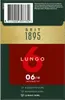 The image shows the packaging of coffee capsules, featuring brand information, product details, and intensity ratings. Produktbild-Vorschau