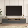 TV skrinka FREY 7 borovica / sivá Náhľad obrázku produktu 1