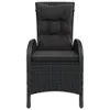 5-tlg. Garten-Bistro-Set Poly Rattan Schwarz Produktbild-Vorschau 3