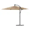 vidaXL Ombrellone con palo in acciaio marrone 269x269x235 Anteprima dell’immagine prodotto 5