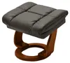 home24 Relaxsessel mit Hocker - Echtleder / Kunstleder Produktbild-Vorschau 4