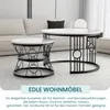 okwish Couchtisch 2er-Set, Satztisch Beistelltisch für Produktbild-Vorschau 2