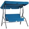 CASARIA® Hollywoodschaukel 2 Sitzer wetterfest Atlantik Produktbild-Vorschau 1