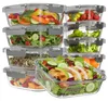 KitchenBrothers Meal Prep Boxen - Glas Frischhaltedosen Set Produktbild-Vorschau 1