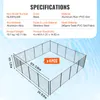 A diagram showing the dimensions and specifications of a pool fence, with a 3D rendering of the fence itself. Anteprima dell’immagine prodotto