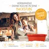 KRUSTENZAUBER Emaille Brotbackfrom mit Deckel inkl. Gärkorb Produktbild-Vorschau 2