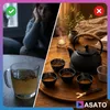 ASATO Gusseisen-Teekanne 0,9 l Set mit 4 Teeschalen und Produktbild-Vorschau 4
