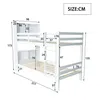 Merax Etagenbett 90x200cm mit Rausfallschutz, Produktbild-Vorschau 8