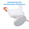 Huhn Lampe Lustig - Hühnerei Tischlampe aus Harz LED Henne Produktbild-Vorschau 6