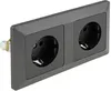 MILOS Set 2 Steckdosen, 250V, 16A, Anthrazite Voir les images du produit 2