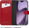 Selencia Echtleder Klapphülle iPhone 17 - Rot Produktbild-Vorschau 3