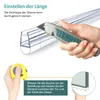 An image showing how to cut a shower seal and how to measure a shower door. Anteprima dell’immagine prodotto