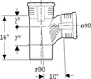 Geberit GE Silent-Pro Carve Abzweig, 87,5 Gr., d90/90mm, 1 Produktbild-Vorschau 5