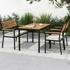 KOMFOTTEU 4-teiliges Gartenmöbel Set aus Akazienholz & Produktbild-Vorschau 9