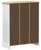 vidaXL Schuhschrank Weiß 86 x 38,5 x 108 cm Massives Produktbild-Vorschau 6
