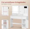 WOLTU Schminktisch mit Beleuchtung, Mobiler Spiegel und Produktbild-Vorschau 9