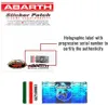 Abarth Offizielle Klebepatch Schild Logo, 48 x 51 mm Produktbild-Vorschau 3