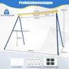 COSTWAY Swing Frame Swing Frame Double Swing Kovový rám pre Náhľad obrázku produktu 3