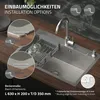 Kuchynský drez ML-Design s vyskakovacím odpadom a Náhľad obrázku produktu 5