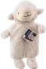 A plush sheep-shaped hot water bottle with a tag attached. Podgląd zdjęcia produktu