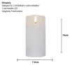 LED Echtwachs-Kerze ''Flamme Rustic'', weiß, 15x7.5cm, Produktbild-Vorschau 8