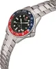 A close-up, angled shot of a Swiss Alpine Military Master Diver GMT watch against a white background. Produktbild-Vorschau