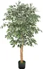 SucceBuy Künstlicher Ficusbaum, 1524 mm, mit schwarzem Produktbild-Vorschau 1