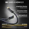 deleyCON 1m 8K HDMI 2.1 Verlängerungskabel - für TV, Produktbild-Vorschau 4
