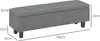 A diagram showing the dimensions of a storage bench. Produktbild-Vorschau