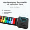 Home-Keyboard Regenbogen Roll-Up Keyboard Tragbares Silikon Produktbild-Vorschau 2