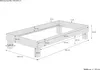 Holzbett breites Einzelbett 100x200 Buche geölt Futonbett Produktbild-Vorschau 6