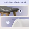 SONGMICS Sitzhocker Fußhocker Polsterhocker aus Holz 39,1 x Produktbild-Vorschau 6