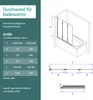 EMKE Duschabtrennung Badewanne Faltwand 130 x 140cm Produktbild-Vorschau 7